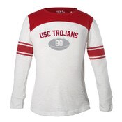 USC Trojans Youth Girls Garb White Janice Burnout Top